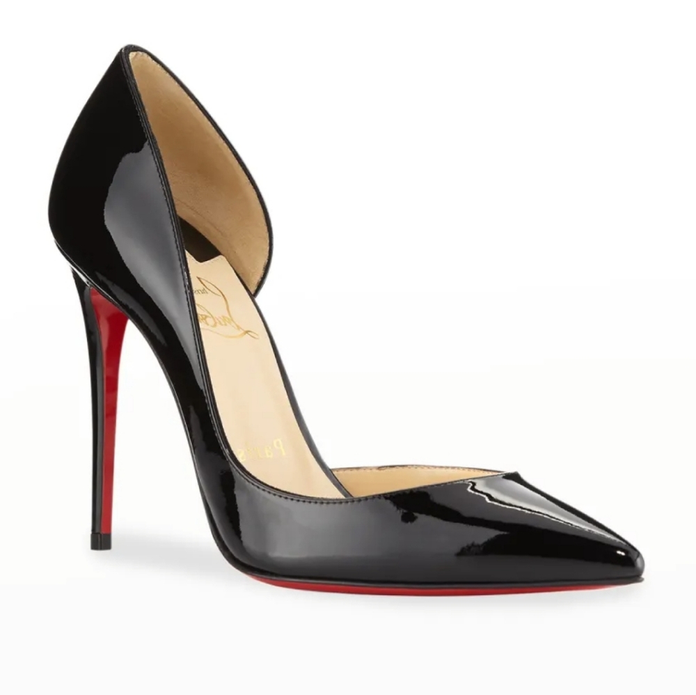 CHRISTIAN LOUBOUTINIriza Patent Open-Side Red Sole Pump size 39.5